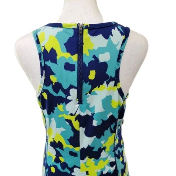 Title Nine Buttah Pieced Tank Dress Women's XS Floral Sleeveless Athleisure‎ - Picture 8 of 12